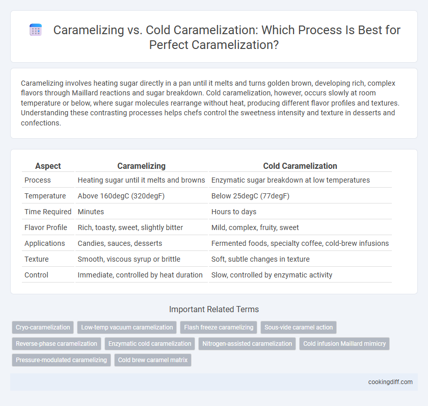 Caramelizing vs. Cold Caramelization: Which Process Is Best for Perfect Caramelization?