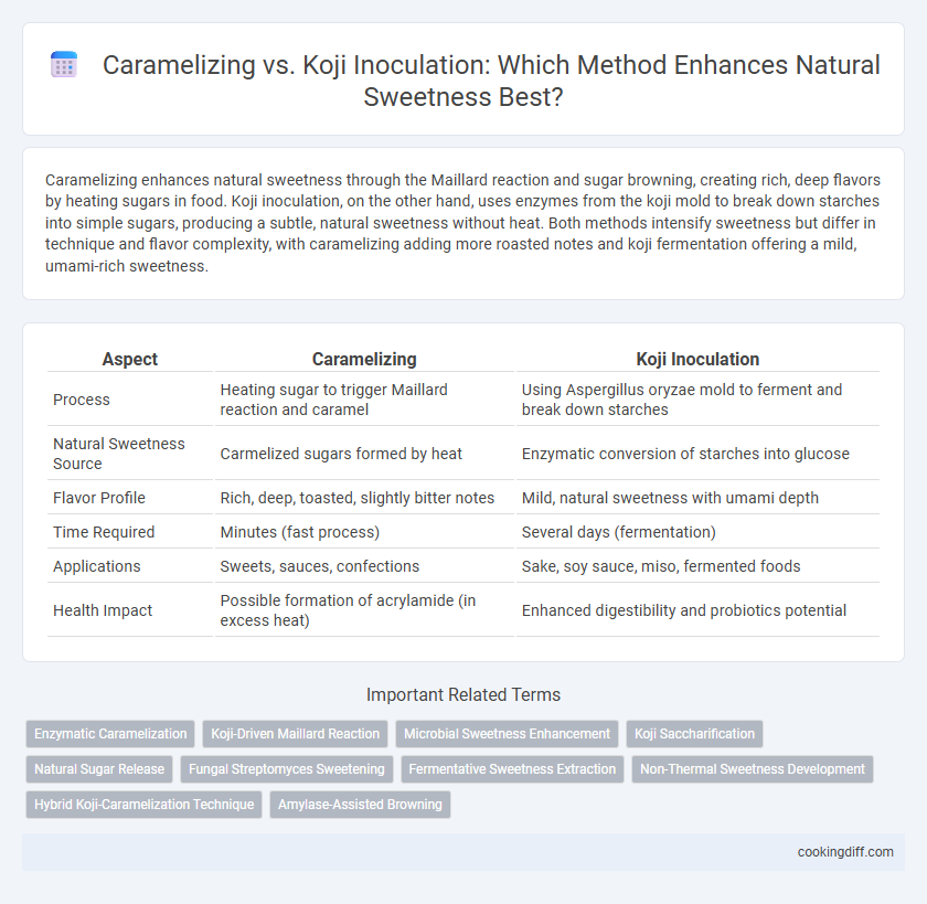 Caramelizing vs. Koji Inoculation: Which Method Enhances Natural Sweetness Best?