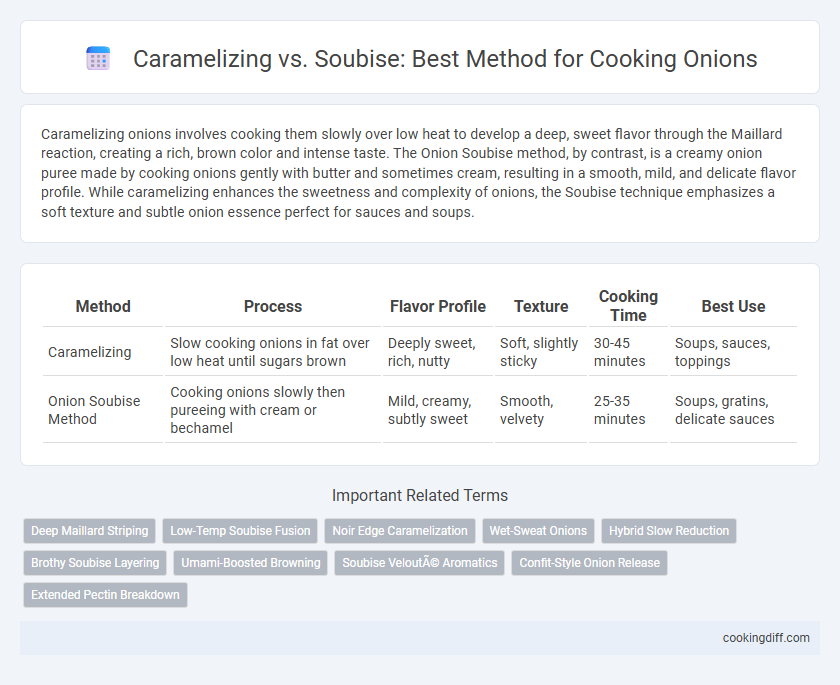 Caramelizing vs. Soubise: Best Method for Cooking Onions
