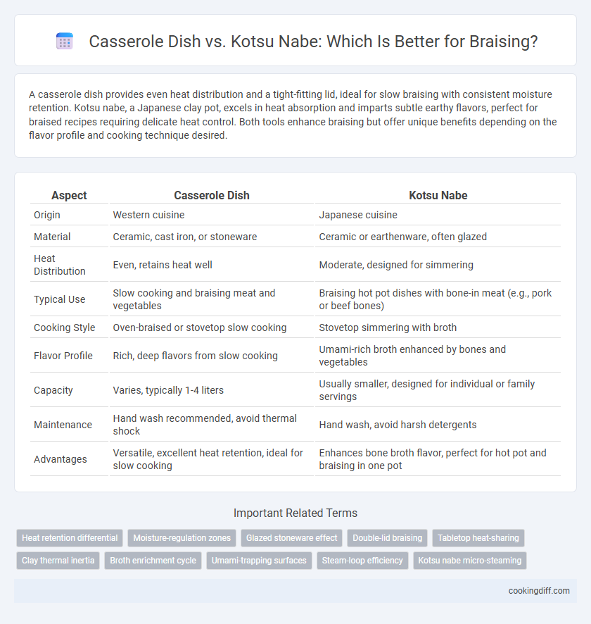 Casserole Dish vs. Kotsu Nabe: Which Is Better for Braising?