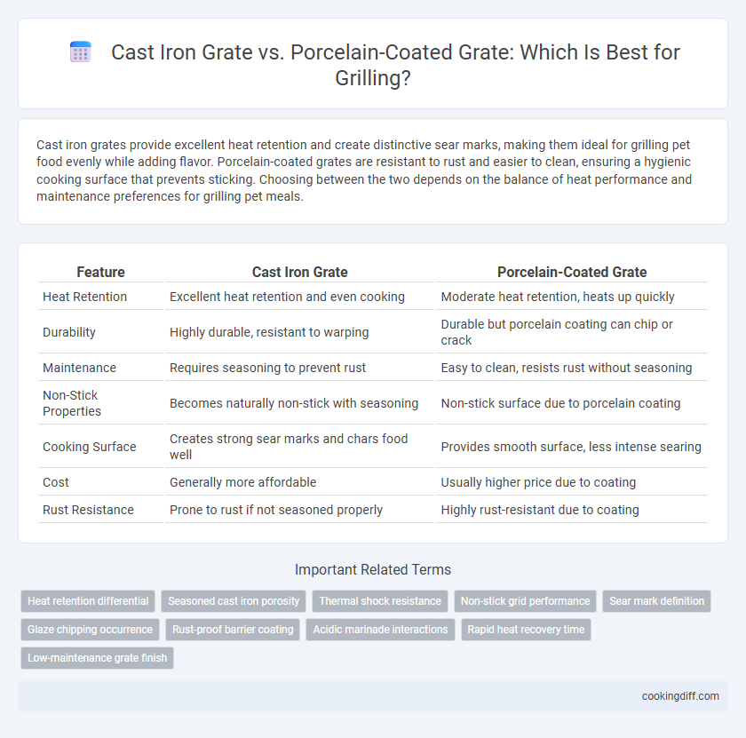 Cast Iron Grate vs. Porcelain-Coated Grate: Which Is Best for Grilling?