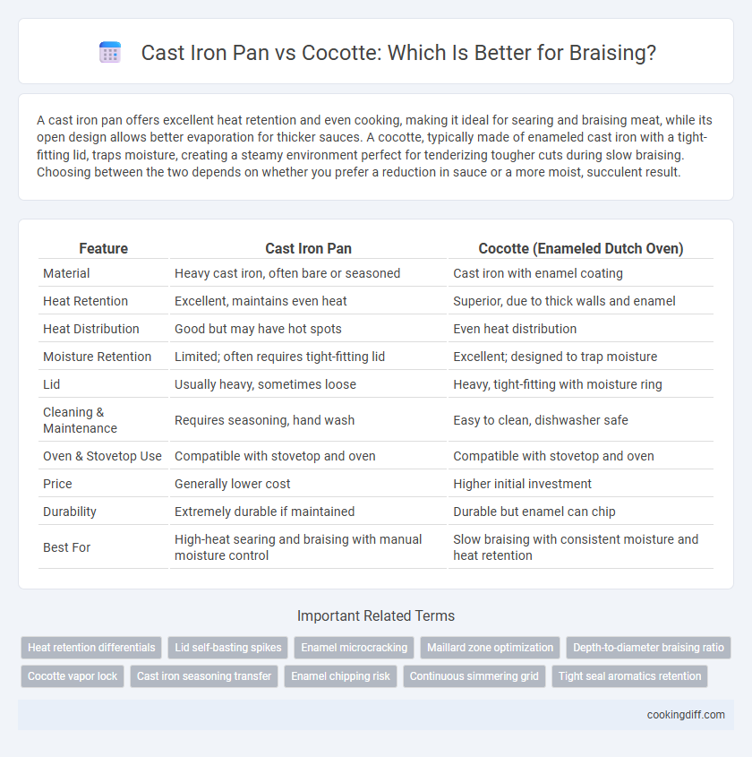 Cast Iron Pan vs Cocotte: Which Is Better for Braising?