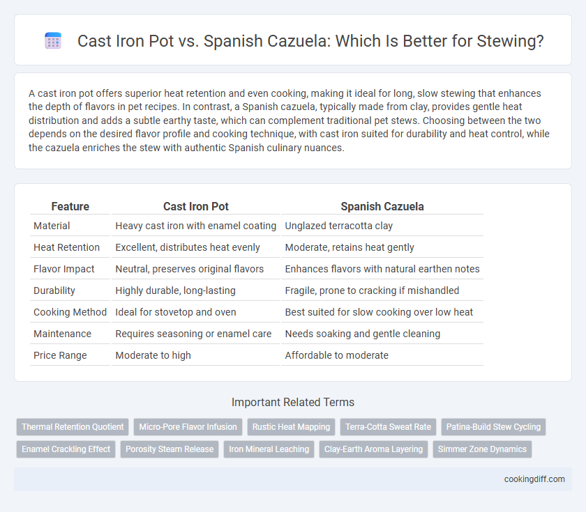 Cast Iron Pot vs. Spanish Cazuela: Which Is Better for Stewing?