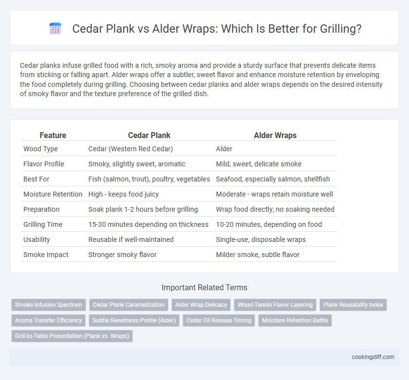 Cedar Plank vs Alder Wraps: Which Is Better for Grilling?