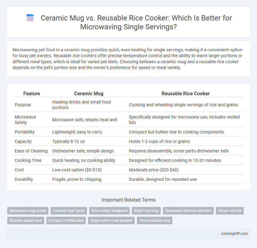 Ceramic Mug vs. Reusable Rice Cooker: Which Is Better for Microwaving Single Servings?
