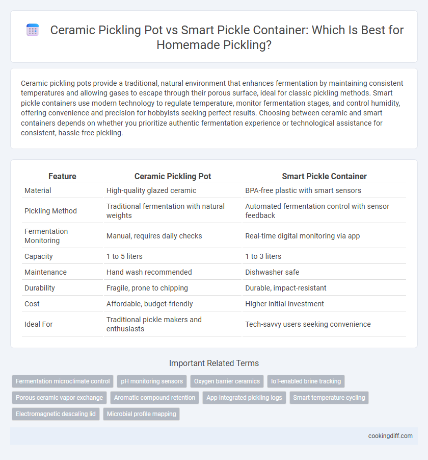 Ceramic Pickling Pot vs Smart Pickle Container: Which Is Best for Homemade Pickling?