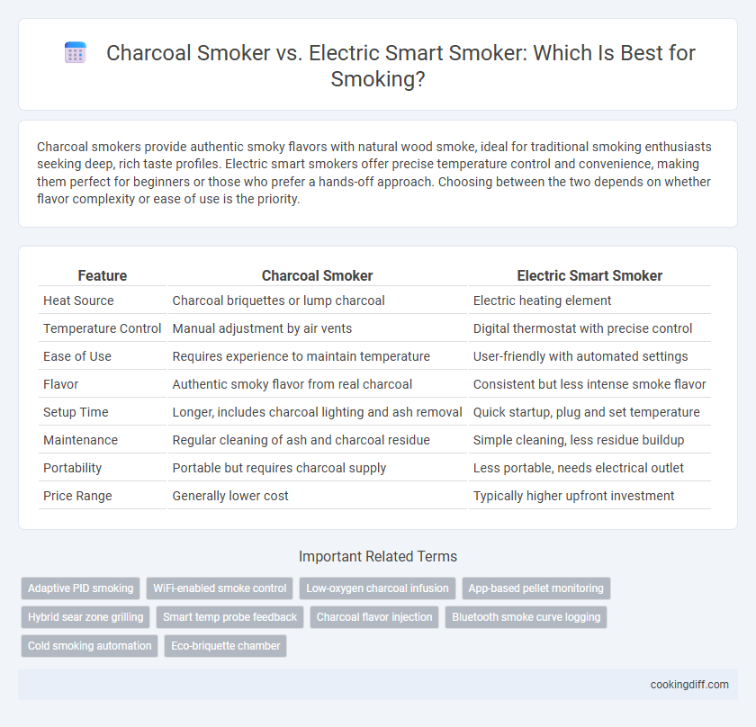 Charcoal Smoker vs. Electric Smart Smoker: Which Is Best for Smoking?
