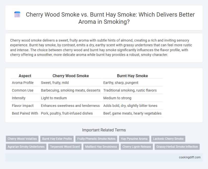 Cherry Wood Smoke vs. Burnt Hay Smoke: Which Delivers Better Aroma in Smoking?