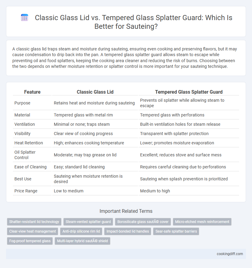 Classic Glass Lid vs. Tempered Glass Splatter Guard: Which Is Better for Sauteing?