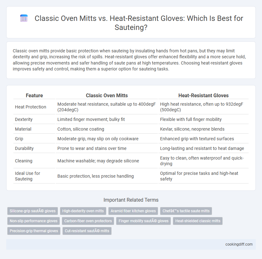 Classic Oven Mitts vs. Heat-Resistant Gloves: Which Is Best for Sauteing?