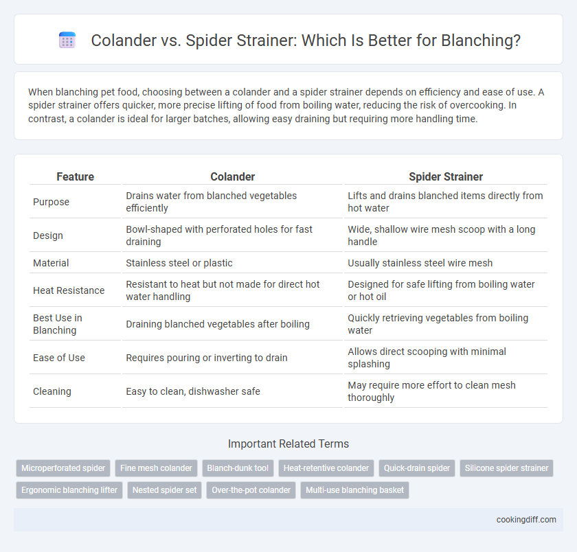 Colander vs. Spider Strainer: Which Is Better for Blanching?