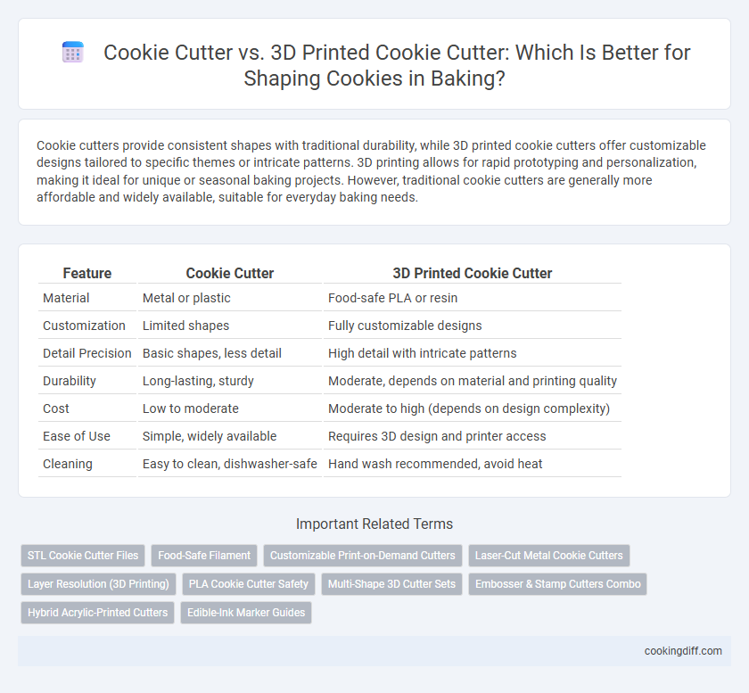 Cookie Cutter vs. 3D Printed Cookie Cutter: Which Is Better for Shaping Cookies in Baking?