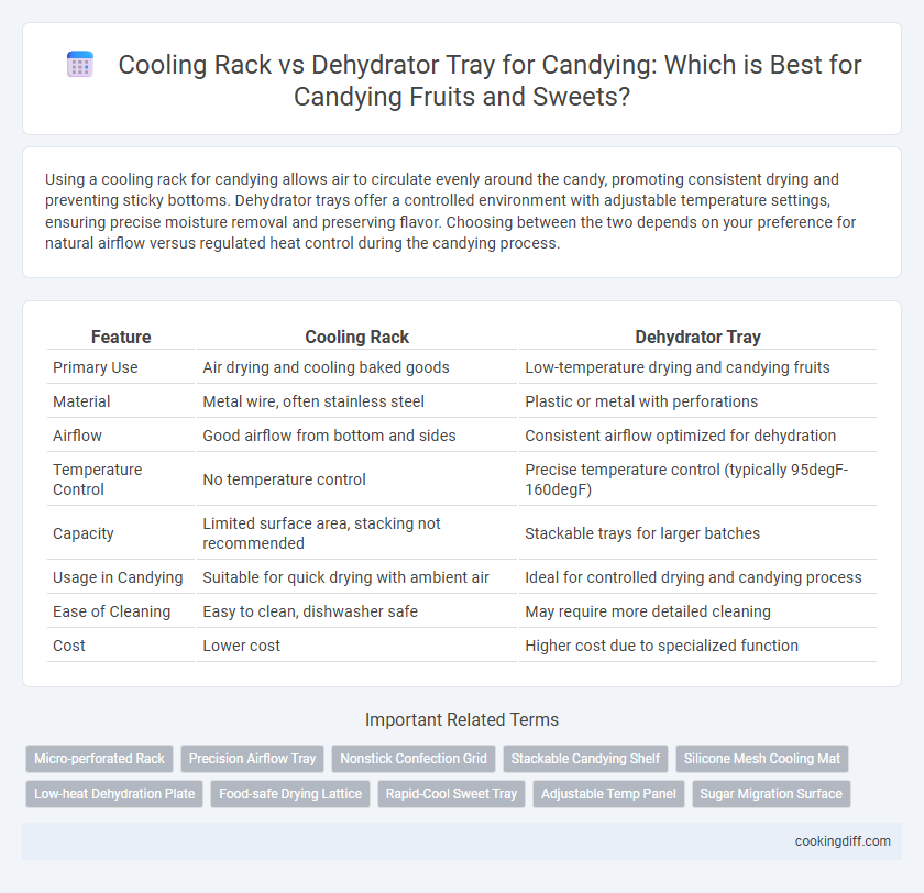 Cooling Rack vs Dehydrator Tray for Candying: Which is Best for Candying Fruits and Sweets?