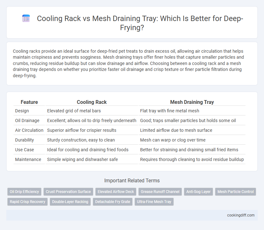 Cooling Rack vs Mesh Draining Tray: Which Is Better for Deep-Frying?