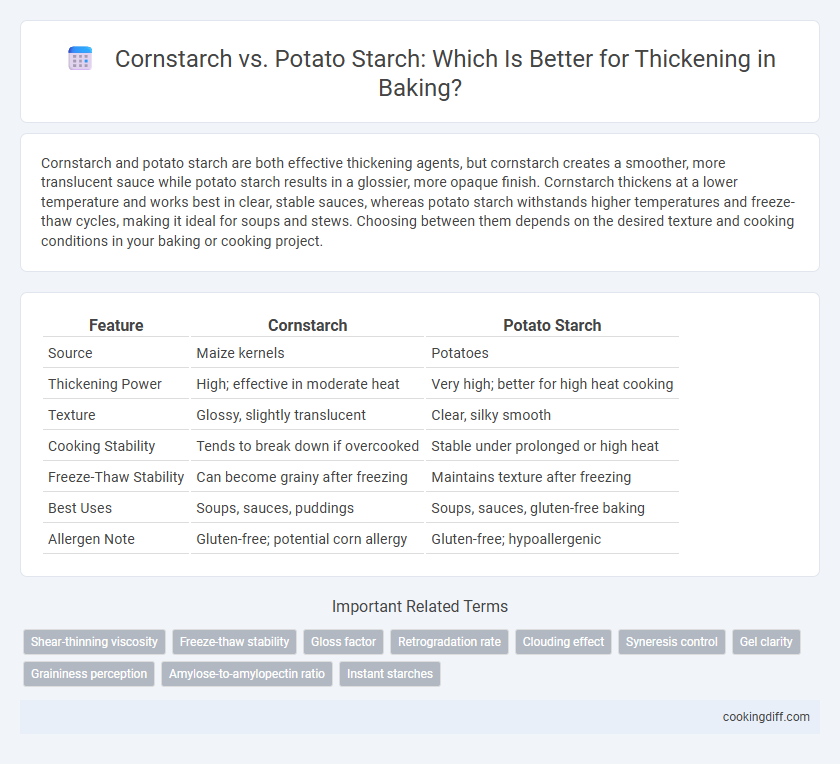 Cornstarch vs. Potato Starch: Which Is Better for Thickening in Baking?