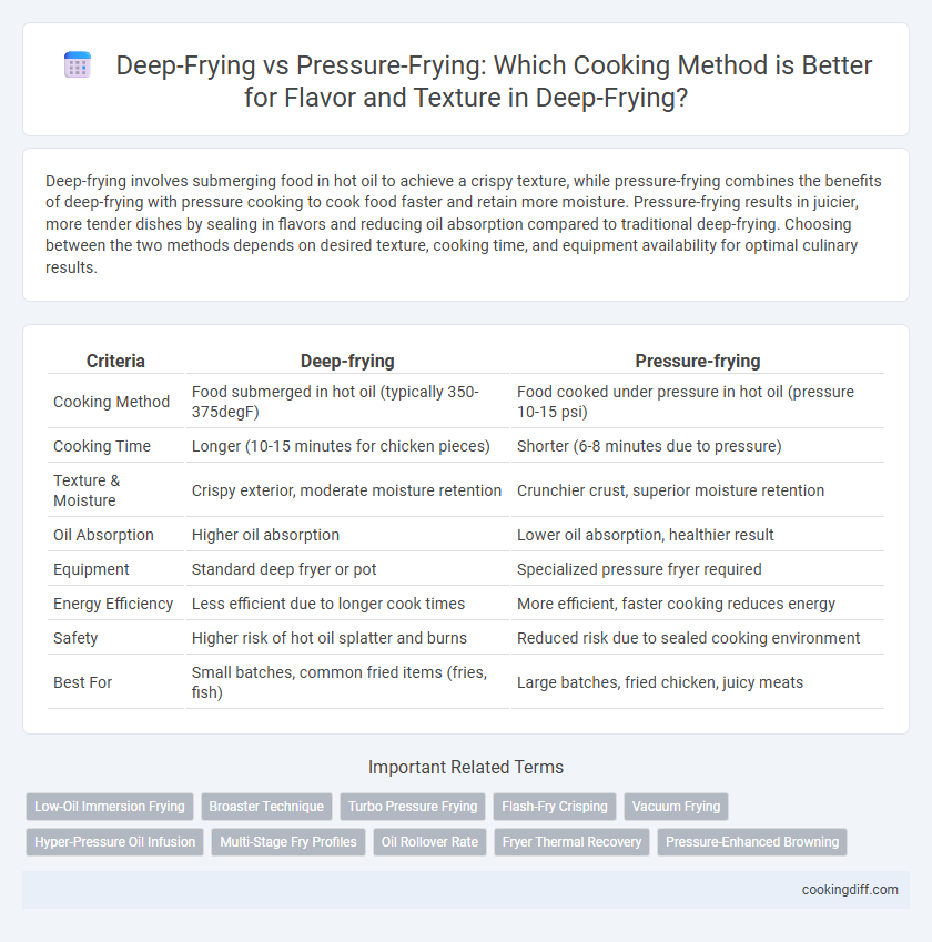 Deep-Frying vs Pressure-Frying: Which Cooking Method is Better for Flavor and Texture in Deep-Frying?