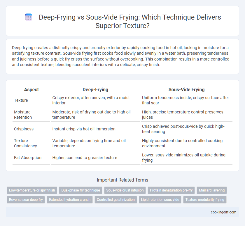 Deep-Frying vs Sous-Vide Frying: Which Technique Delivers Superior Texture?