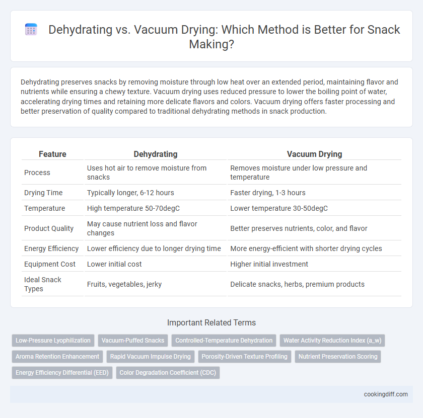 Dehydrating vs. Vacuum Drying: Which Method is Better for Snack Making?