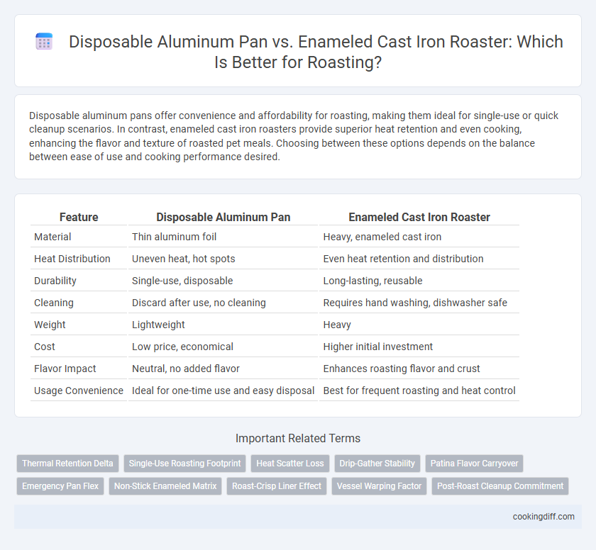 Disposable Aluminum Pan vs. Enameled Cast Iron Roaster: Which Is Better for Roasting?