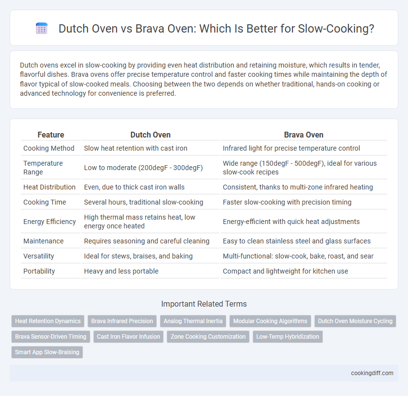 Dutch Oven vs Brava Oven: Which Is Better for Slow-Cooking?
