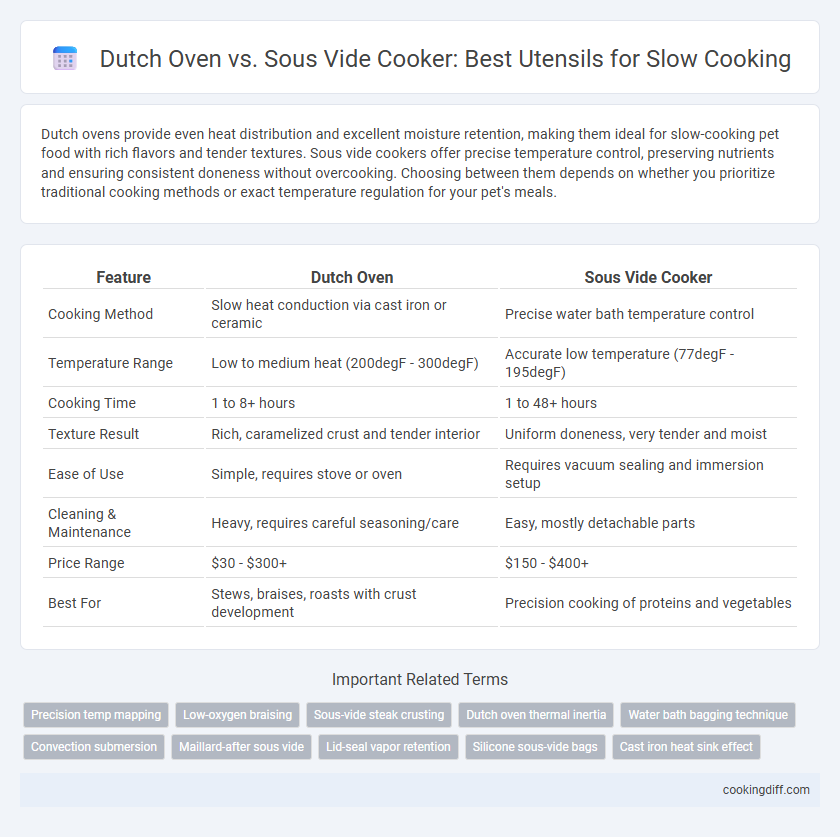 Dutch Oven vs. Sous Vide Cooker: Best Utensils for Slow Cooking