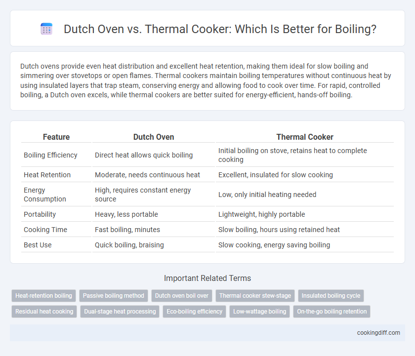 Dutch Oven vs. Thermal Cooker: Which Is Better for Boiling?