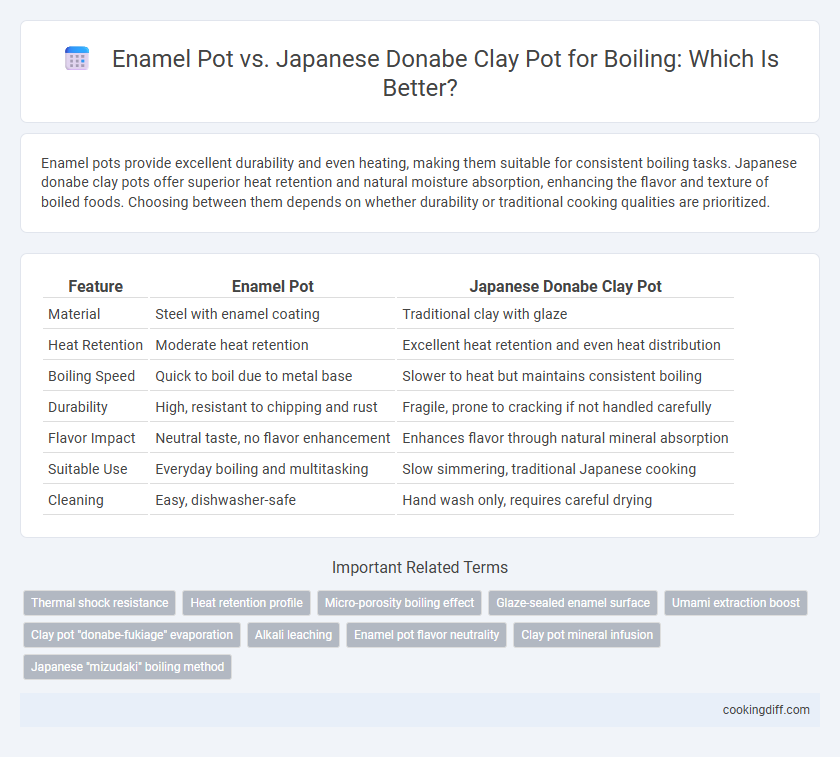 Enamel Pot vs. Japanese Donabe Clay Pot for Boiling: Which Is Better?
