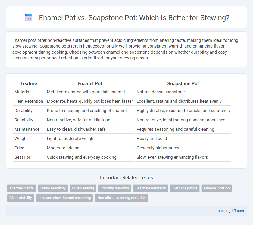 Enamel Pot vs. Soapstone Pot: Which Is Better for Stewing?