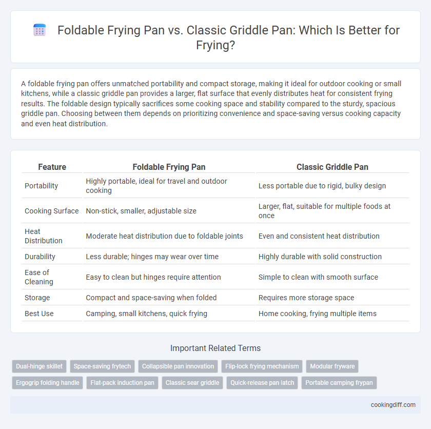 Foldable Frying Pan vs. Classic Griddle Pan: Which Is Better for Frying?