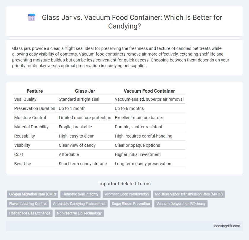 Glass Jar vs. Vacuum Food Container: Which Is Better for Candying?