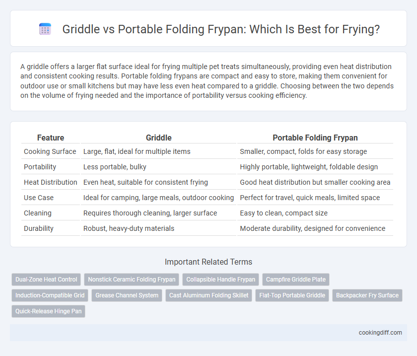 Griddle vs Portable Folding Frypan: Which Is Best for Frying?
