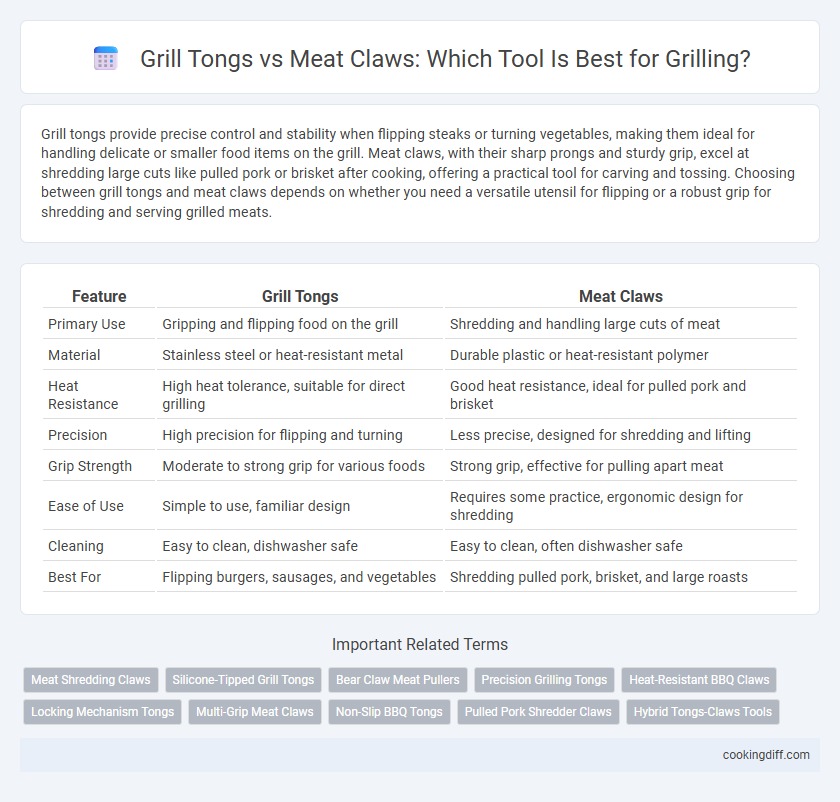 Grill Tongs vs Meat Claws: Which Tool Is Best for Grilling?
