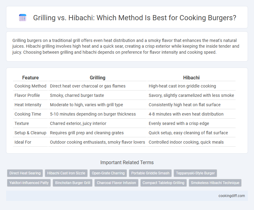 Grilling vs. Hibachi: Which Method Is Best for Cooking Burgers?
