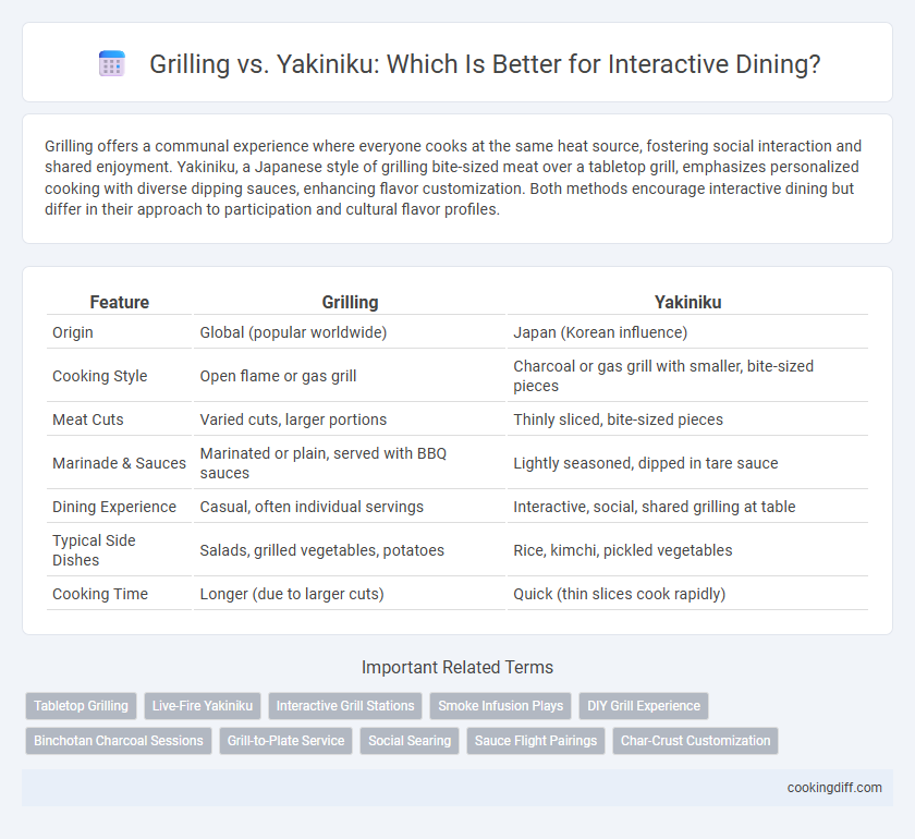 Grilling vs. Yakiniku: Which Is Better for Interactive Dining?