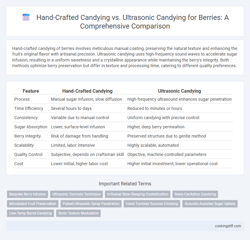 Hand-Crafted Candying vs. Ultrasonic Candying for Berries: A Comprehensive Comparison