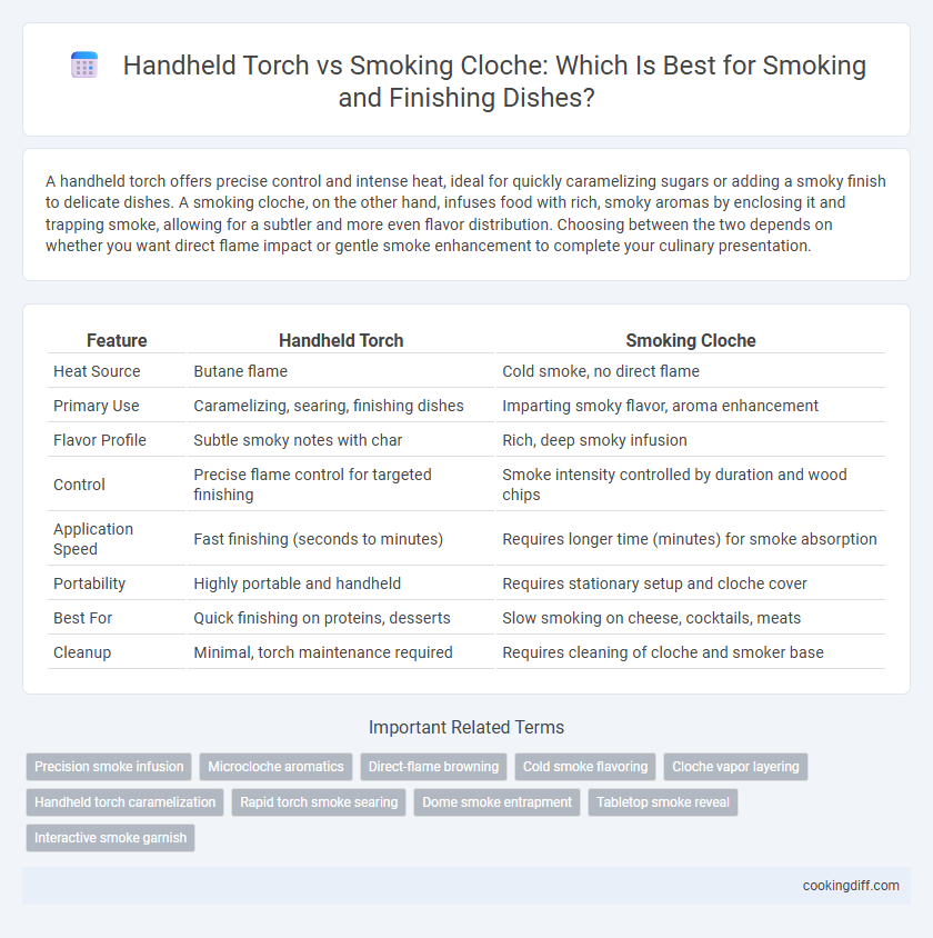 Handheld Torch vs Smoking Cloche: Which Is Best for Smoking and Finishing Dishes?