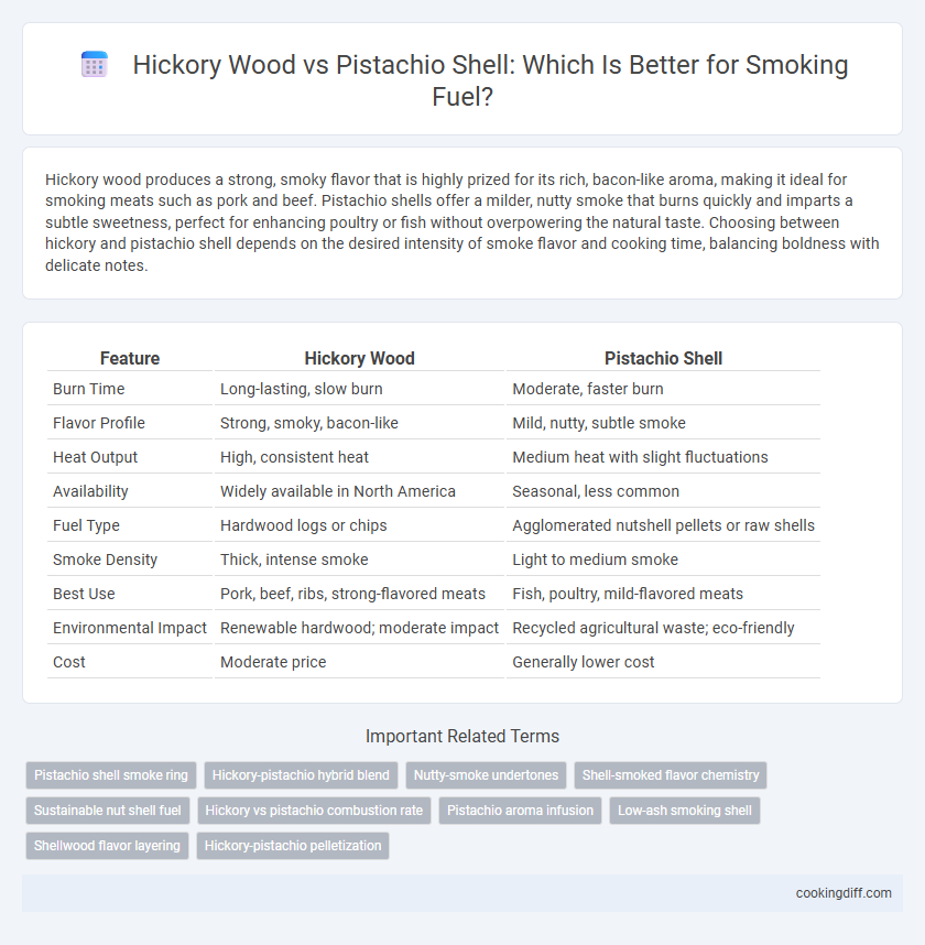 Hickory Wood vs Pistachio Shell: Which Is Better for Smoking Fuel?
