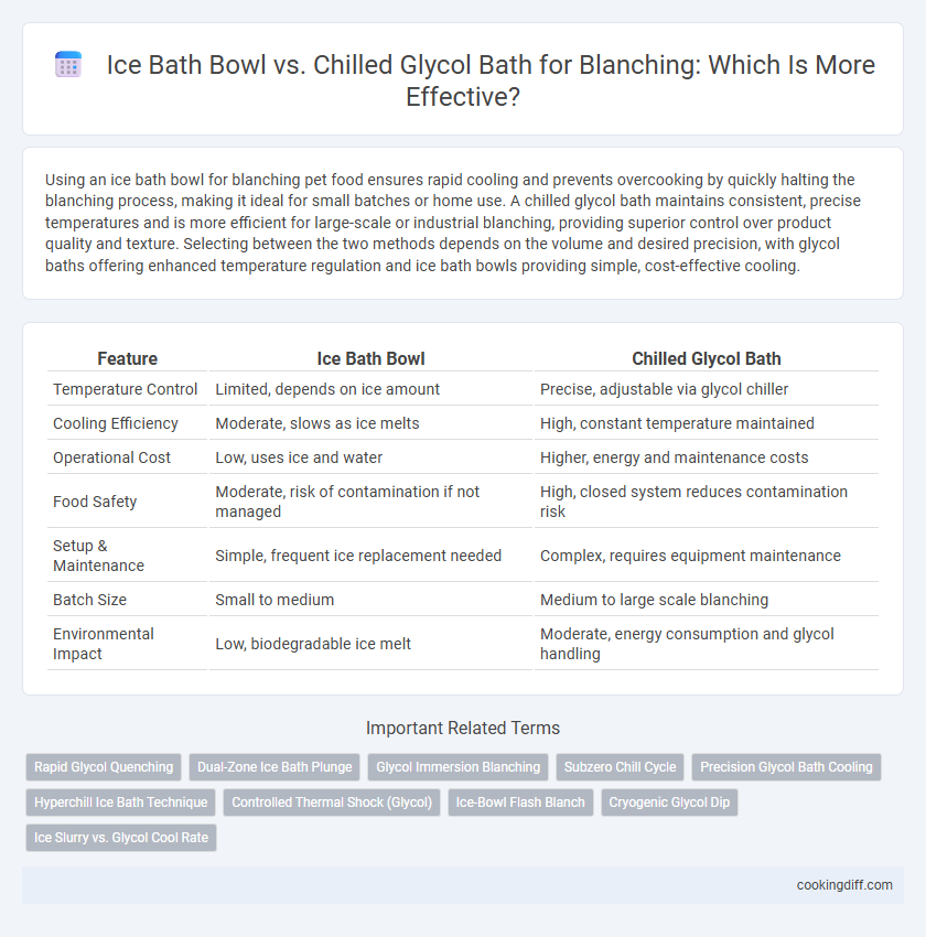 Ice Bath Bowl vs. Chilled Glycol Bath for Blanching: Which Is More Effective?