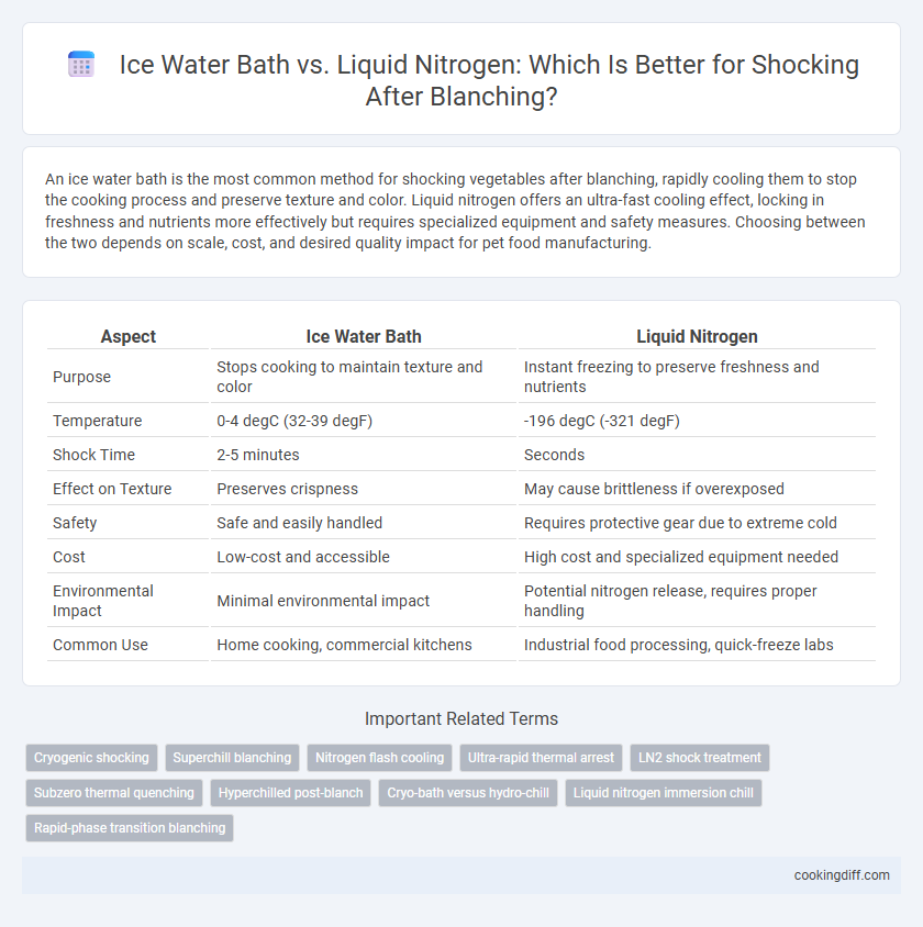 Ice Water Bath vs. Liquid Nitrogen: Which Is Better for Shocking After Blanching?