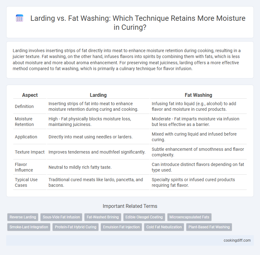 Larding vs. Fat Washing: Which Technique Retains More Moisture in Curing?