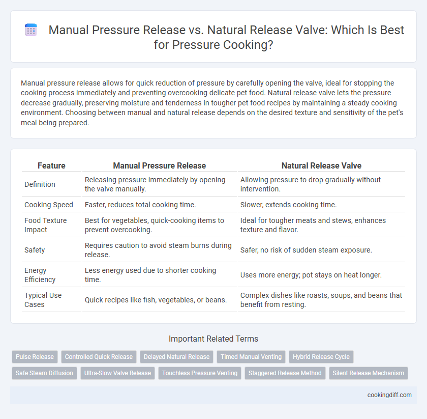Manual Pressure Release vs. Natural Release Valve: Which Is Best for Pressure Cooking?