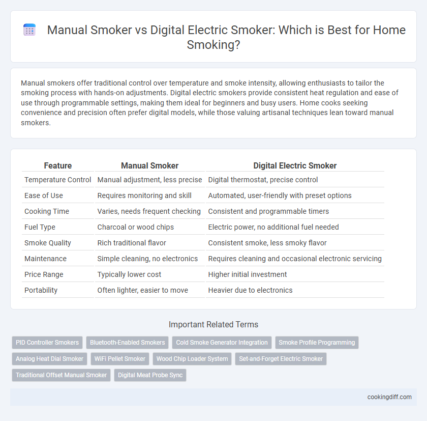Manual Smoker vs Digital Electric Smoker: Which is Best for Home Smoking?
