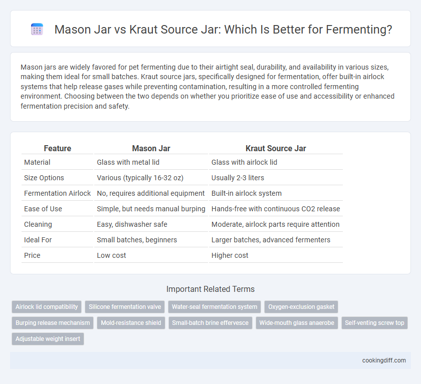 Mason Jar vs Kraut Source Jar: Which Is Better for Fermenting?