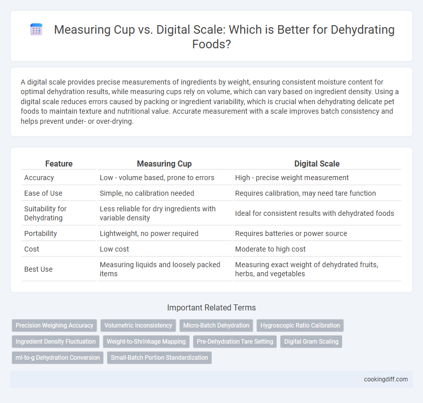 Measuring Cup vs. Digital Scale: Which is Better for Dehydrating Foods?