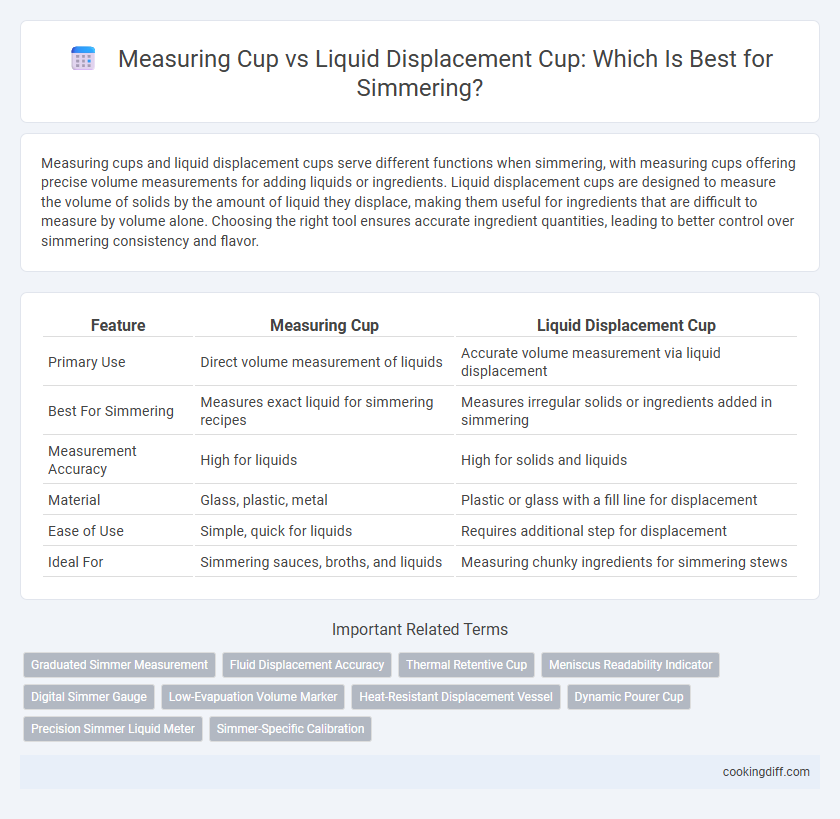 Measuring Cup vs Liquid Displacement Cup: Which Is Best for Simmering?