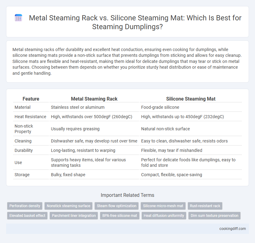 Metal Steaming Rack vs. Silicone Steaming Mat: Which Is Best for Steaming Dumplings?