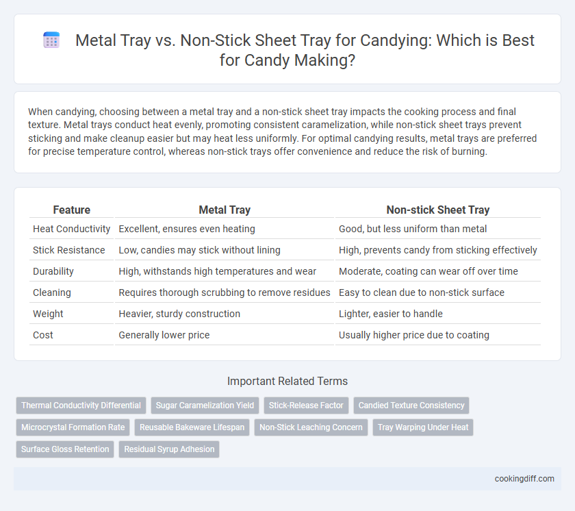 Metal Tray vs. Non-Stick Sheet Tray for Candying: Which is Best for Candy Making?