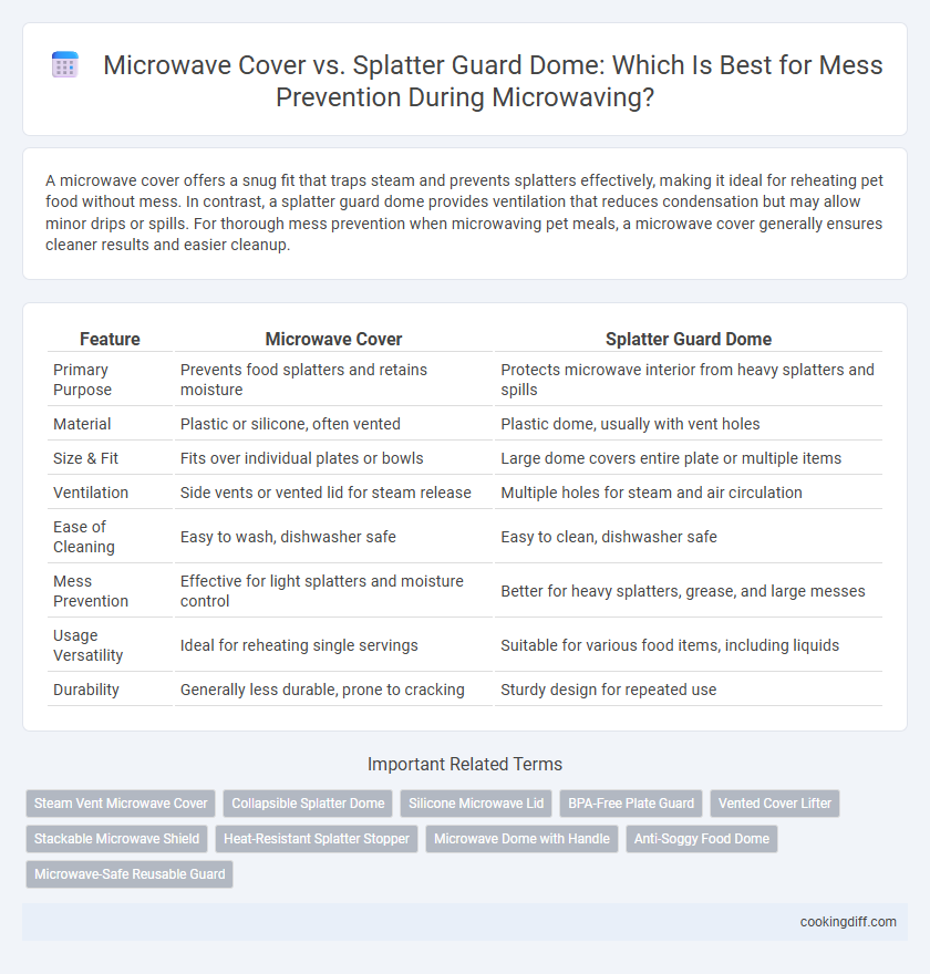 Microwave Cover vs. Splatter Guard Dome: Which Is Best for Mess Prevention During Microwaving?