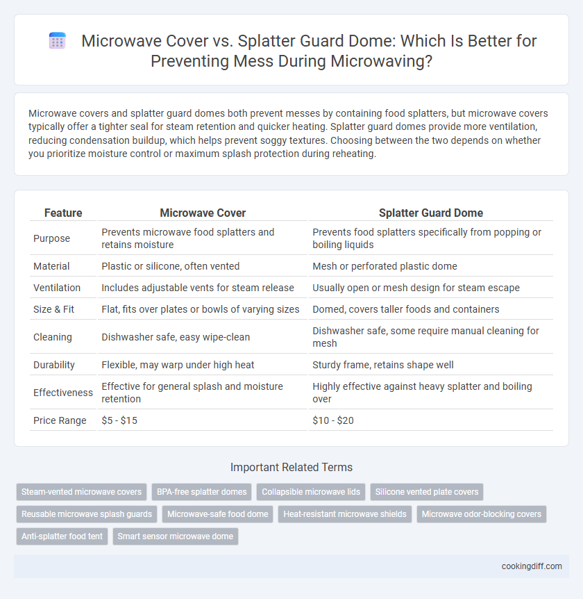 Microwave Cover vs. Splatter Guard Dome: Which Is Better for Preventing Mess During Microwaving?