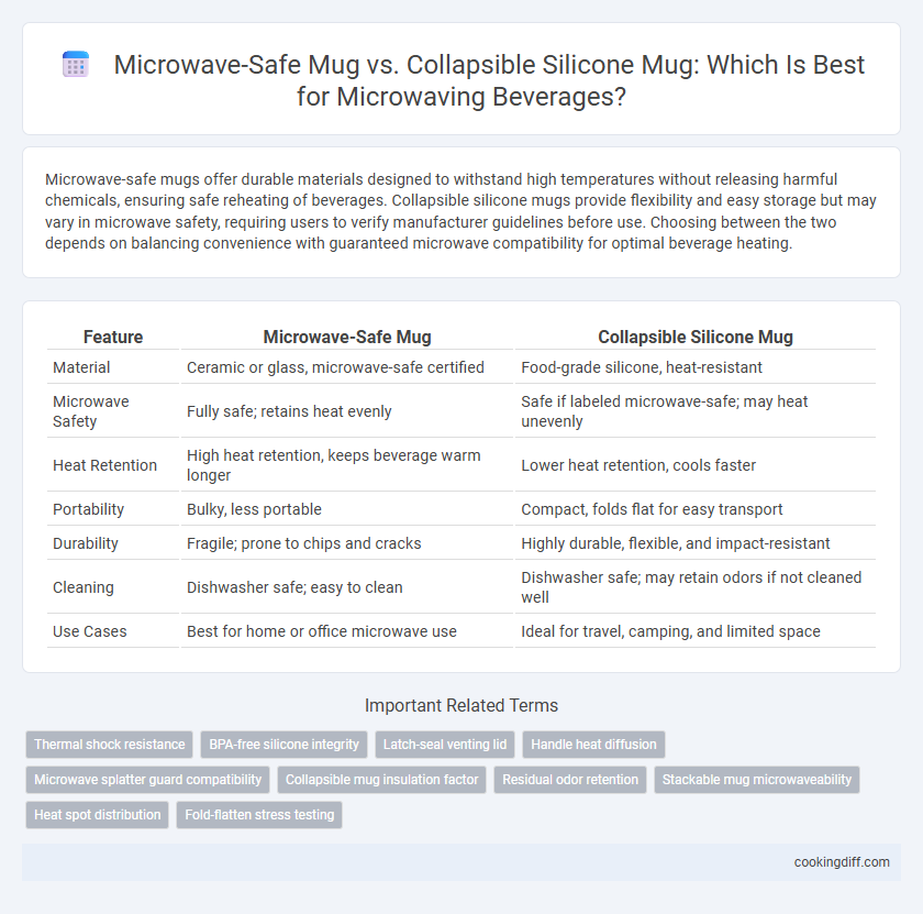 Microwave-Safe Mug vs. Collapsible Silicone Mug: Which Is Best for Microwaving Beverages?